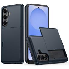 Amorus - Amorus Mobilskal f&ouml;r Samsung Galaxy S26 Plus Med kortfack PC + TPU - Marinbl&aring;