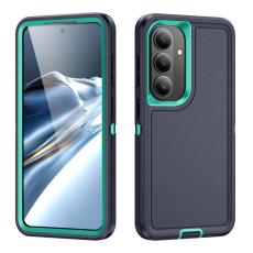 OEM - Mobilskal f&ouml;r Samsung Galaxy S26 Plus PC + Silikon - Svart + Cyan