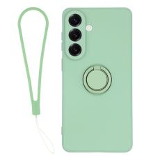 OEM - Mobilskal f&ouml;r Samsung Galaxy S26 Plus Silikon med Ring Kickstand - Gr&ouml;n