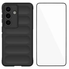 WANLONFENG - WANLONFENG Mobilskal f&ouml;r Samsung Galaxy S26 Plus TPU Anti Slip - Svart