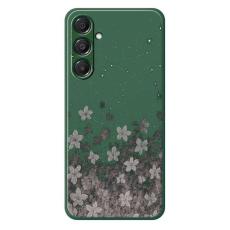 OEM - Mobilskal f&ouml;r Samsung Galaxy S26 Plus TPU - Gr&ouml;n med blomm&ouml;nster