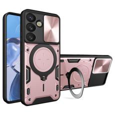 OEM - Mobilskal f&ouml;r Samsung Galaxy S26 Plus TPU + PC med Kickstand - Rosa