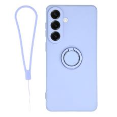 OEM - Mobilskal f&ouml;r Samsung Galaxy S26 Silikon med Ring Kickstand - Ljuslila