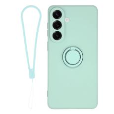 OEM - Mobilskal f&ouml;r Samsung Galaxy S26 Silikon med Ring Kickstand - Mintgr&ouml;n