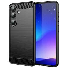 OEM - Mobilskal f&ouml;r Samsung Galaxy S26 Skyddande kolfibertextur - Svart