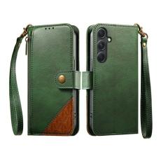 OEM - Mobilskal f&ouml;r Samsung Galaxy S26 TPU + Konstl&auml;der - Gr&ouml;n