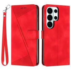 OEM - Mobilskal f&ouml;r Samsung Galaxy S26 Ultra Konstl&auml;der med handrem - R&ouml;d