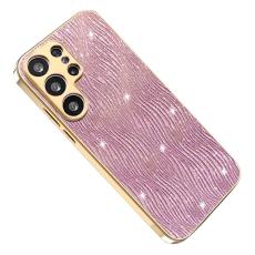 OEM - Mobilskal f&ouml;r Samsung Galaxy S26 Ultra Electropl&auml;terad PU + TPU - Rosa