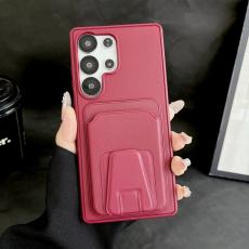 OEM - Mobilskal f&ouml;r Samsung Galaxy S26 Ultra Kickstand Kortfack PC + TPU - Vinr&ouml;d