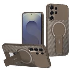 OEM - Mobilskal f&ouml;r Samsung Galaxy S26 Ultra Kickstand PC + TPU - Brun