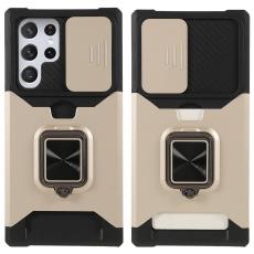 OEM - Mobilskal f&ouml;r Samsung Galaxy S26 Ultra Kickstand PC + TPU - Guld