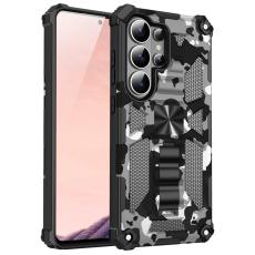 OEM - Mobilskal f&ouml;r Samsung Galaxy S26 Ultra Kickstand PC + TPU - Kamouflage Svart