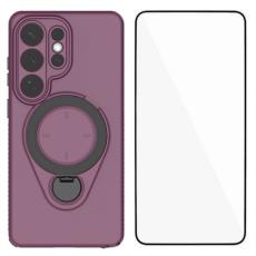 OEM - Mobilskal f&ouml;r Samsung Galaxy S26 Ultra Kickstand PC + TPU - Vinr&ouml;d