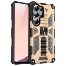 OEM - Mobilskal f&ouml;r Samsung Galaxy S26 Ultra Kickstand St&ouml;tt&aring;lig PC + TPU - Guld