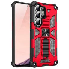 OEM - Mobilskal f&ouml;r Samsung Galaxy S26 Ultra Kickstand St&ouml;tt&aring;lig PC + TPU - R&ouml;d