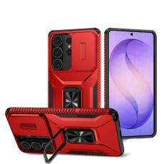 OEM - Mobilskal f&ouml;r Samsung Galaxy S26 Ultra Kickstand TPU + PC - R&ouml;d