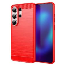 Amorus - Amorus Mobilskal f&ouml;r Samsung Galaxy S26 Ultra Kolfibertextur - R&ouml;d