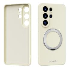 ABEEL - ABEEL Mobilskal f&ouml;r Samsung Galaxy S26 Ultra Magnetiskt Kickstand - Beige
