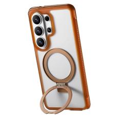 OEM - Mobilskal f&ouml;r Samsung Galaxy S26 Ultra Magnetiskt Kickstand TPU - Kaffe