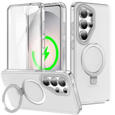 OEM - Mobilskal f&ouml;r Samsung Galaxy S26 Ultra Magnetiskt Kickstand - Matt Transparent