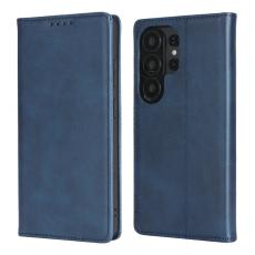 OEM - Mobilskal f&ouml;r Samsung Galaxy S26 Ultra Magnetiskt Konstl&auml;der - M&ouml;rkbl&aring;