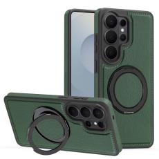 OEM - Mobilskal f&ouml;r Samsung Galaxy S26 Ultra Magnetiskt med Ring - Svartgr&ouml;n