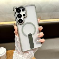 OEM - Mobilskal f&ouml;r Samsung Galaxy S26 Ultra Magnetiskt PC + TPU med Kickstand - Gr&aring;