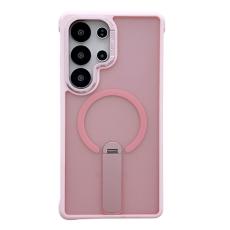OEM - Mobilskal f&ouml;r Samsung Galaxy S26 Ultra Magnetiskt PC + TPU med Kickstand - Rosa