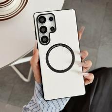 OEM - Mobilskal f&ouml;r Samsung Galaxy S26 Ultra Magnetiskt Konstl&auml;der + PC - Vit