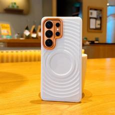 OEM - Mobilskal f&ouml;r Samsung Galaxy S26 Ultra Magnetiskt Konstl&auml;der - Vit