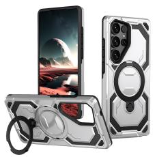 OEM - Mobilskal f&ouml;r Samsung Galaxy S26 Ultra Magnetiskt Ring Kickstand PC + TPU - Gr&aring;