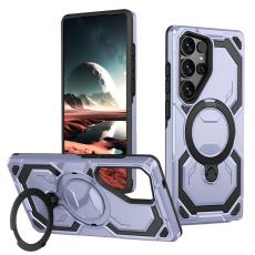 OEM - Mobilskal f&ouml;r Samsung Galaxy S26 Ultra Magnetiskt Ring Kickstand Plast - Ljusbl&aring;