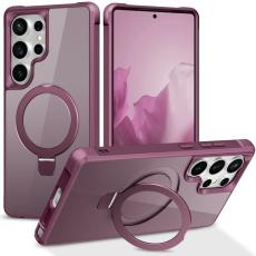 OEM - Mobilskal f&ouml;r Samsung Galaxy S26 Ultra Magnetiskt Ringh&aring;llare TPU + PC - Vinr&ouml;d