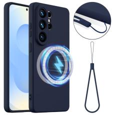 OEM - Mobilskal f&ouml;r Samsung Galaxy S26 Ultra Magnetiskt Silikon - M&ouml;rkbl&aring;