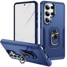 OEM - Mobilskal f&ouml;r Samsung Galaxy S26 Ultra Milit&auml;rklass Ring Kickstand Plast - Bl&aring;