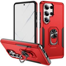 OEM - Mobilskal f&ouml;r Samsung Galaxy S26 Ultra Milit&auml;rklass Ring Kickstand - R&ouml;d
