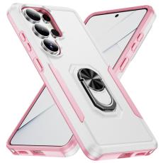 OEM - Mobilskal f&ouml;r Samsung Galaxy S26 Ultra Milit&auml;rklass Ring Kickstand Plast - Vit