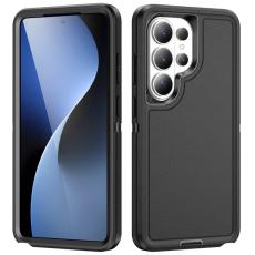 OEM - Mobilskal f&ouml;r Samsung Galaxy S26 Ultra PC + Silikon Drop Skydd - Svart