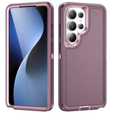 OEM - Mobilskal f&ouml;r Samsung Galaxy S26 Ultra PC + Silikon - Lila + Rosa