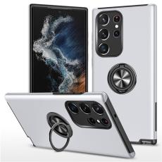 OEM - Mobilskal f&ouml;r Samsung Galaxy S26 Ultra PC + TPU med Ringh&aring;llare - Silver