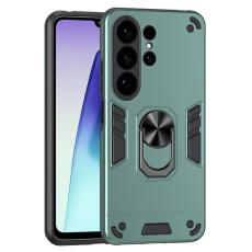 OEM - Mobilskal f&ouml;r Samsung Galaxy S26 Ultra PC + TPU St&ouml;ts&auml;ker - Gr&ouml;n