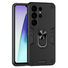 OEM - Mobilskal f&ouml;r Samsung Galaxy S26 Ultra PC + TPU St&ouml;ts&auml;ker - Svart