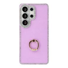 OEM - Mobilskal f&ouml;r Samsung Galaxy S26 Ultra Ring Kickstand TPU + PC - Glittrande Lila