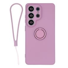 OEM - Mobilskal f&ouml;r Samsung Galaxy S26 Ultra Silikon med Ring Kickstand - Lila
