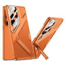 GKK - GKK Mobilskal f&ouml;r Samsung Galaxy S26 Ultra St&ouml;tt&aring;lig PC PU med Kickstand Orange