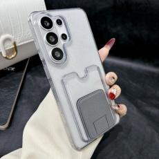 OEM - Mobilskal f&ouml;r Samsung Galaxy S26 Ultra St&ouml;tt&aring;lig TPU med kortfack - Titangr&aring;