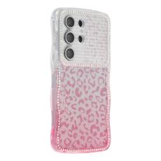 OEM - Mobilskal f&ouml;r Samsung Galaxy S26 Ultra TPU med Glittrande Ram - Gradient Rosa