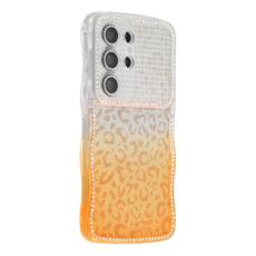 OEM - Mobilskal f&ouml;r Samsung Galaxy S26 Ultra TPU med rhinestones - Gradient Orange