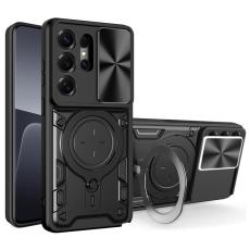 OEM - Mobilskal f&ouml;r Samsung Galaxy S26 Ultra TPU + PC med Kickstand - Svart