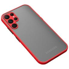 OEM - Mobilskal f&ouml;r Samsung Galaxy S26 Ultra TPU + PC St&ouml;tt&aring;lig - R&ouml;d